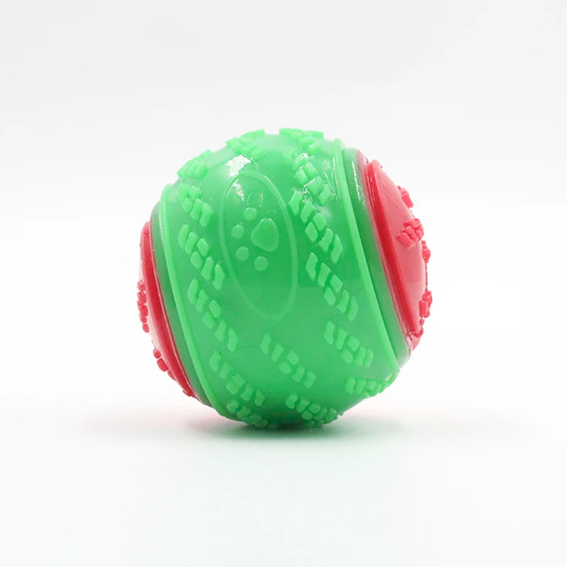 Dogs Interactive Toys Soft TPR Toys for Dog Pet Teeth Cleaning Bite Resistance Squeaky Dog Ball Toy