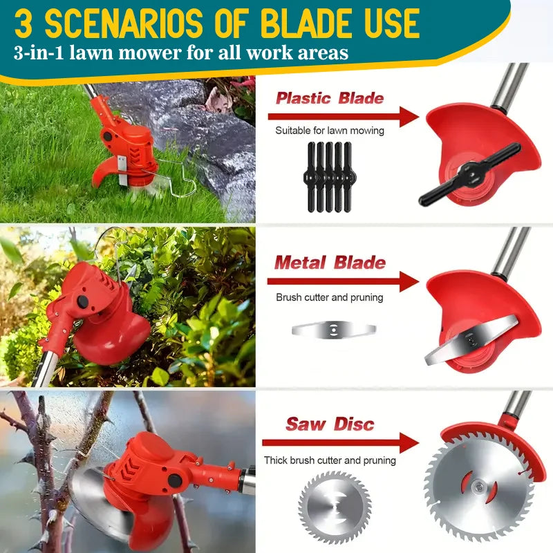 New Arrival gardening tools cordless lawn mowers riding weed trimmer weed eater suitable for courtyards and gardens