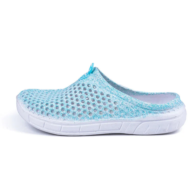 2025 Women Casual Clogs Breathable Beach Sandals Summer Slippers Slip On Womens Shoes Home Ladies Shoes Fashion Hollow Pantuflas