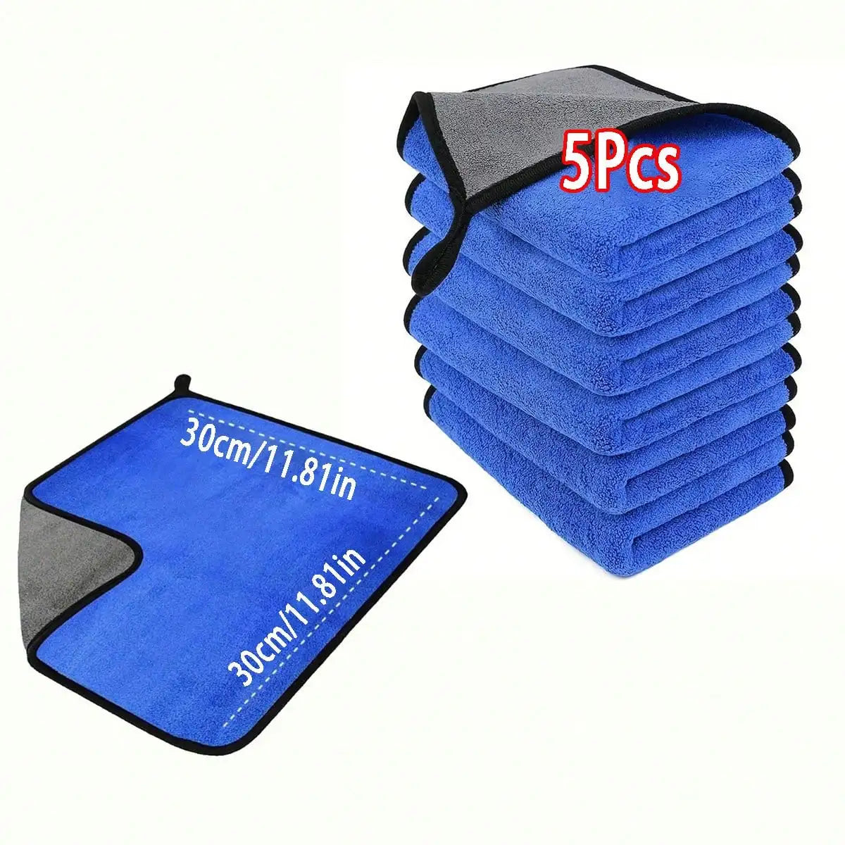 Cleaning Cloth,5/15/30pcs Soft Microfiber Car Cleaning Cloths, 25*25cm/9.84*9.84inch Polishing Detailing Rags For Auto, Motorcycle, Glass, Home Cleaning Towels