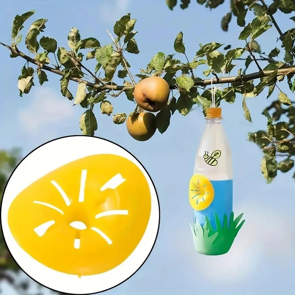 5Pcs Bee Hornet Killer Reusable Flower Shape Garden Outdoor  Control Tool Portable Wasp Catcher for Outdoor Home Garden Yard