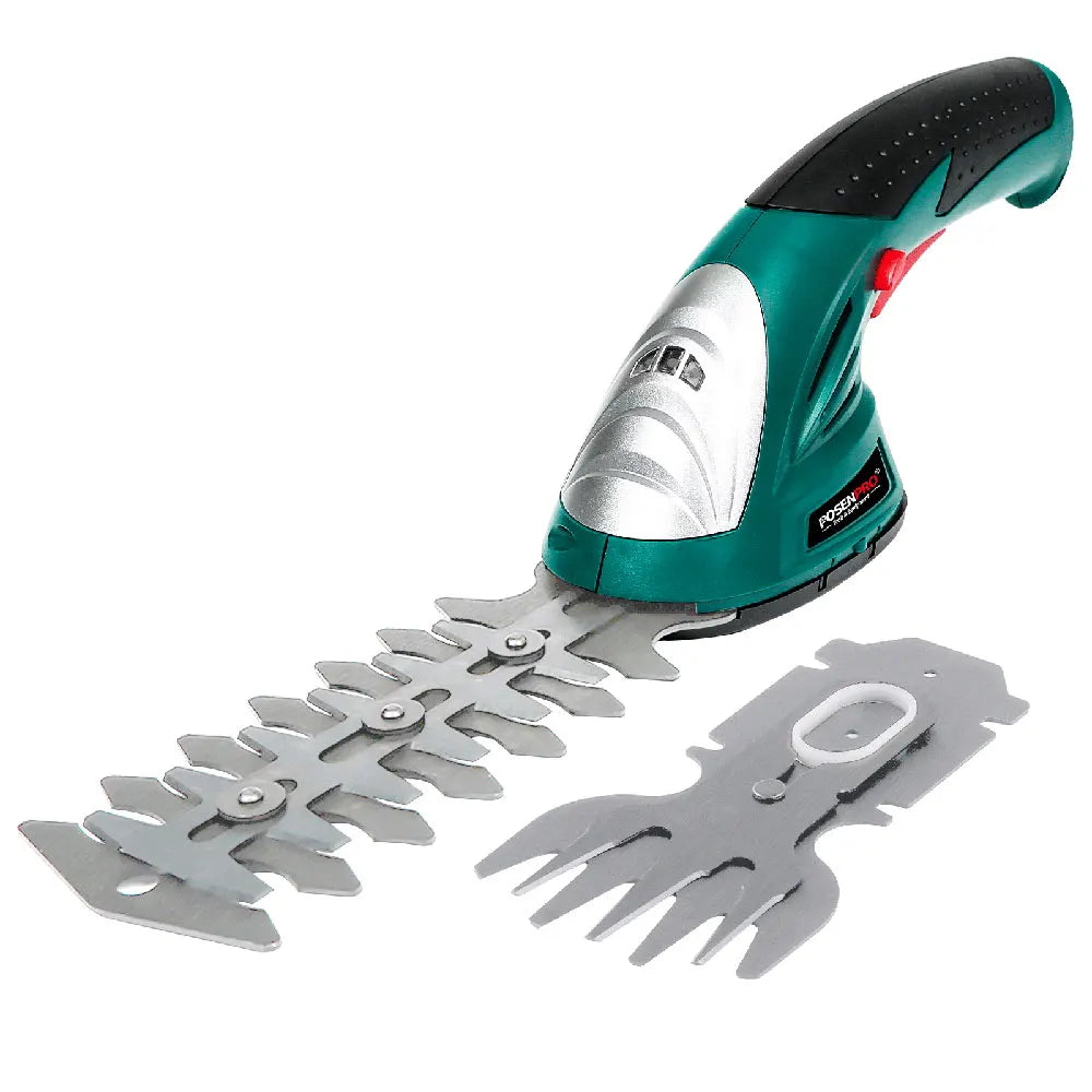 POSENPRO 7.2V Pruning Shears 2in1 Cordless Grass Hedge Trimmer Battery Rechargeable Shear Hedger Cordless Garden Tool