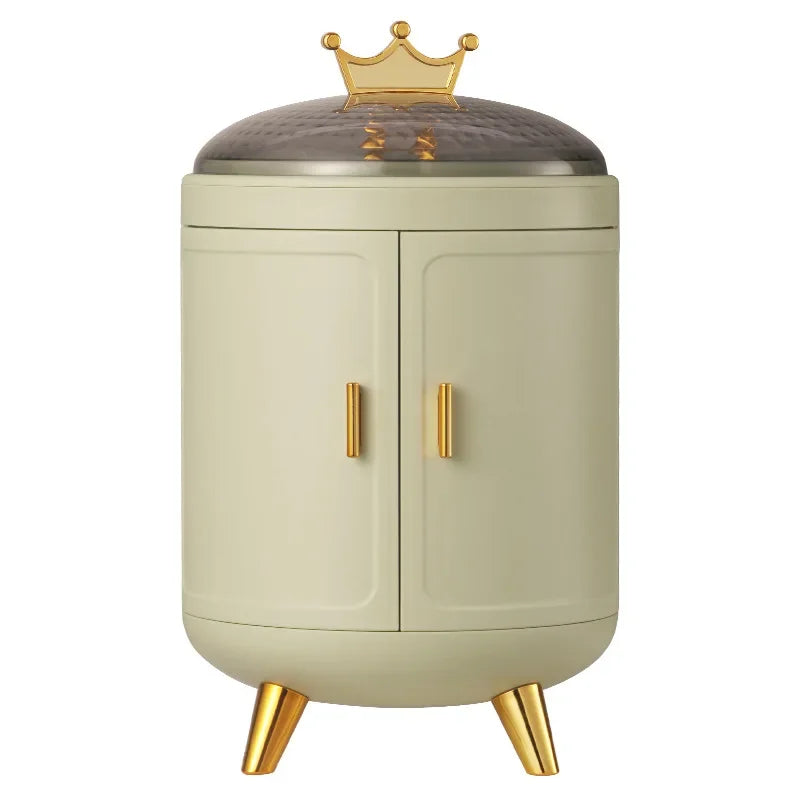 Crown Jewelry Organizer Box Jewel Jewellery Storage Case Travel Storage Bag For Rings Earrings Necklaces Plastic Container