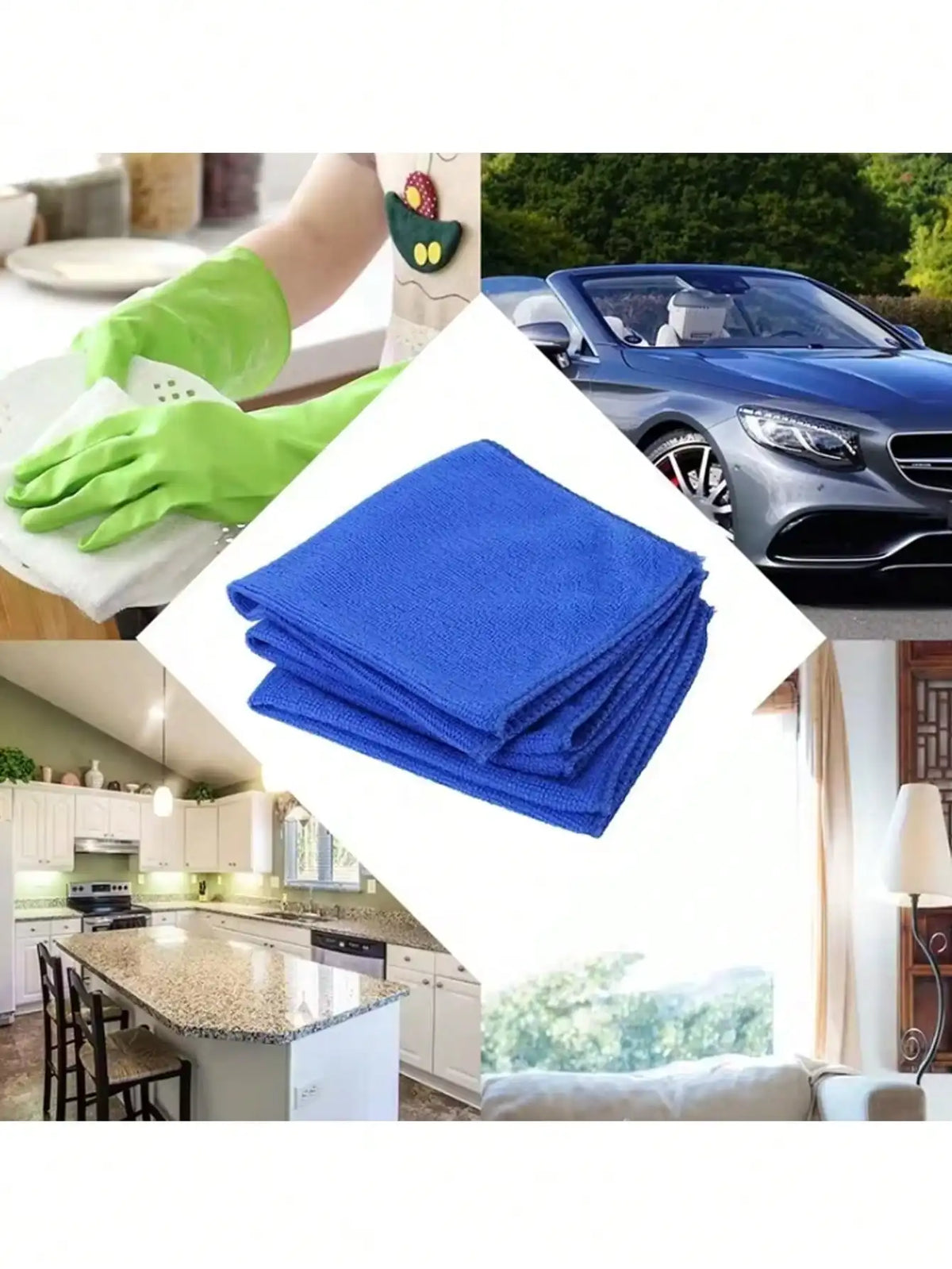Cleaning Cloth,5/15/30pcs Soft Microfiber Car Cleaning Cloths, 25*25cm/9.84*9.84inch Polishing Detailing Rags For Auto, Motorcycle, Glass, Home Cleaning Towels