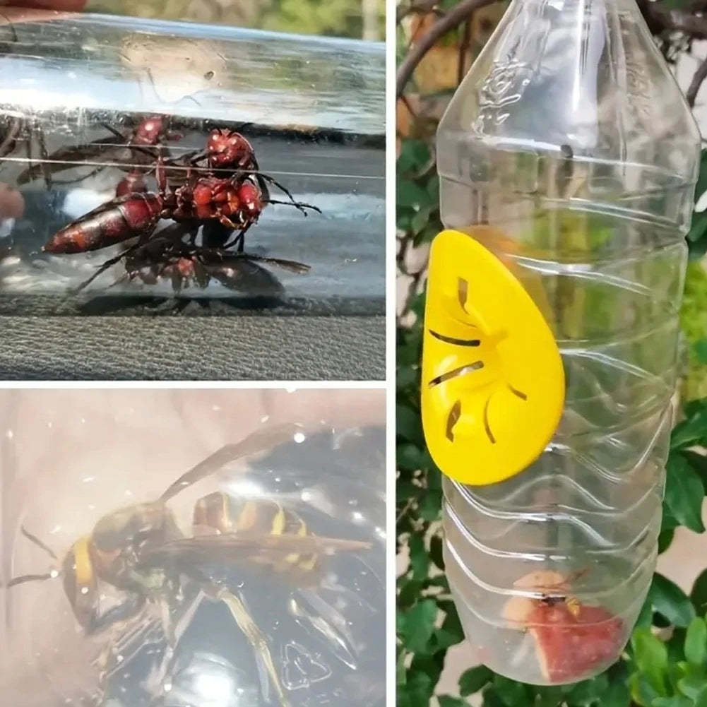 5Pcs Bee Hornet Killer Reusable Flower Shape Garden Outdoor  Control Tool Portable Wasp Catcher for Outdoor Home Garden Yard