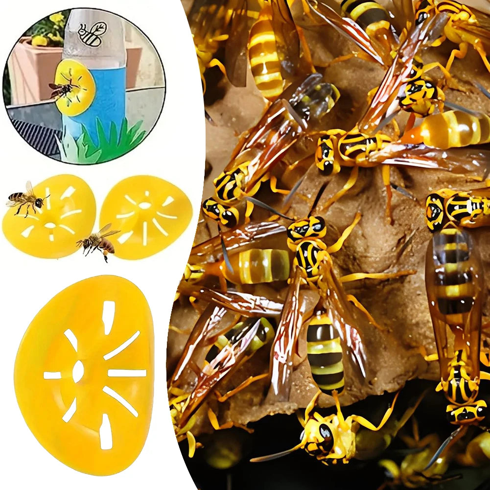 5Pcs Bee Hornet Killer Reusable Flower Shape Garden Outdoor  Control Tool Portable Wasp Catcher for Outdoor Home Garden Yard