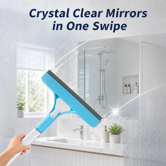 1-Pack 3-in-1 Blue Window Cleaner - Holiday Streak-Free Glass Cleaning Kit for Sparkling Results