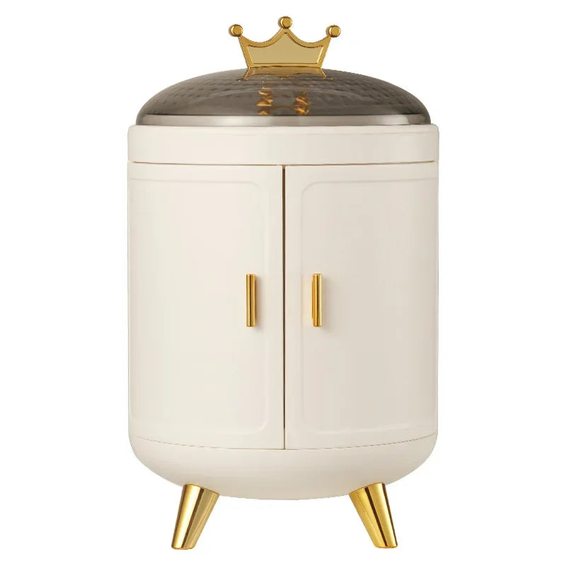 Crown Jewelry Organizer Box Jewel Jewellery Storage Case Travel Storage Bag For Rings Earrings Necklaces Plastic Container