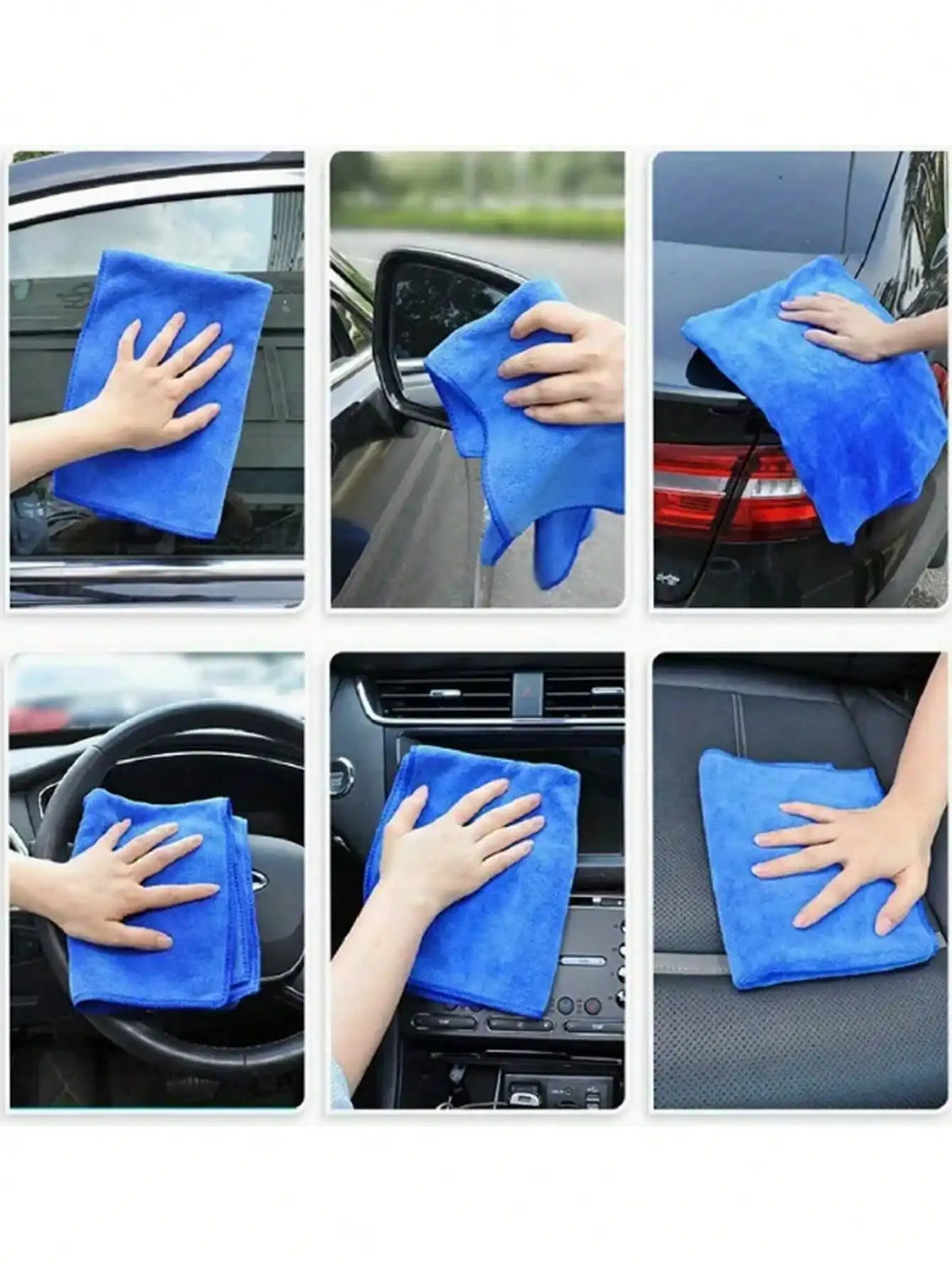 Cleaning Cloth,5/15/30pcs Soft Microfiber Car Cleaning Cloths, 25*25cm/9.84*9.84inch Polishing Detailing Rags For Auto, Motorcycle, Glass, Home Cleaning Towels