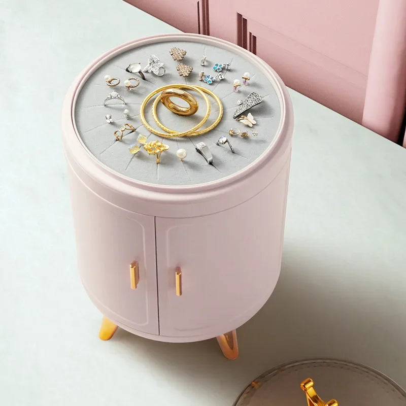 Crown Jewelry Organizer Box Jewel Jewellery Storage Case Travel Storage Bag For Rings Earrings Necklaces Plastic Container