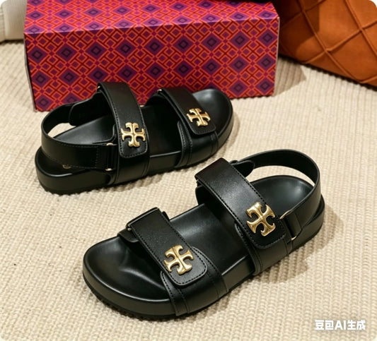 Women's Slippers 2026 Simple Black Flat Flat Women's Shoes Home Indoor Slippers