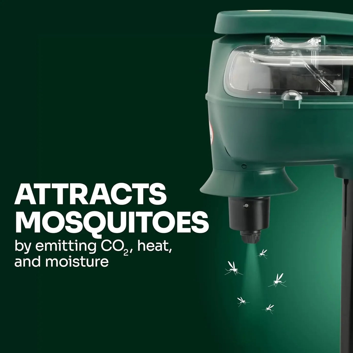 Outdoor Mosquito And Flying Insect Trap Protects Up To One Acre Green